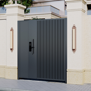 铝合金庭院门别墅入户大门不锈钢花园栅栏门铁艺民宿院子单双开门