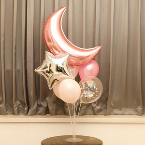 生日派对气球透明桌飘立柱支架宝宝周岁布置婚房装饰活动用品成都