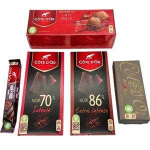 临期特价比利时进口克特多金象巧克力纯可可黑巧克力排块条装片装