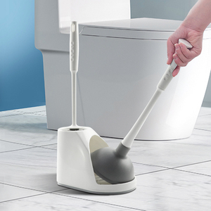 马桶刷皮搋子套装厕所蹲坐便器吸通管道疏通器带底座卫生间清洁刷