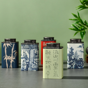 茶叶罐包装盒空礼盒铁罐红茶绿茶太平猴魁散茶罐空罐茶叶空盒定制