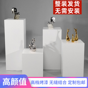 橱窗烤漆展示台展台中岛展柜立柱展厅展示架展会商业会展场景布置