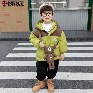 英国NextRoad男童羽绒棉服冬季2023新款韩版儿童棉袄加厚棉衣外套