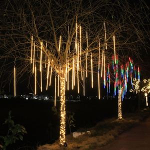 流星雨LED彩灯流光闪灯田园风户外圣诞婚庆满天星装饰灯防水树灯