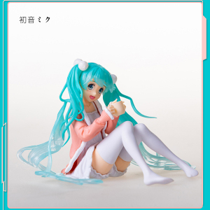 FIGMA014初音未来手办压泡面茶杯星空雪初音二次元机箱车载摆件