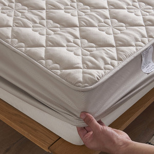 富安娜床笠单件夹棉加厚席梦思床垫保护套定制防滑固定床罩全包防