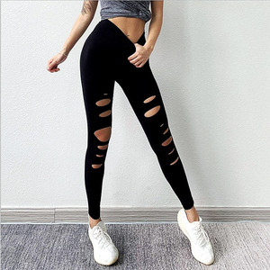 801人付款淘宝毛毛虫瑜伽裤条纹九分显瘦紧身裤女孩明星同款速干透气