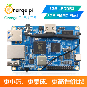 香橙派OrangePi 3LTS开发板全志H6支持安卓Linux系统编程机器人