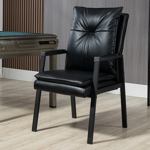 棋牌室麻将馆专用椅子家用加高椅靠背四腿椅办公会议椅老人椅凳子