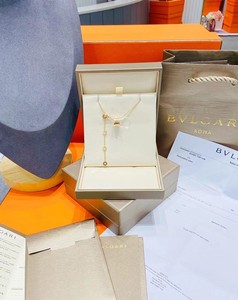 二手正品全套带发票bvlgari 宝格丽au750玫瑰金女士弹簧项链
