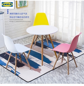 IKEA宜家乐伊姆斯椅餐椅家用椅电脑桌椅塑料靠背椅现代简约创意办
