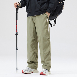 hrku冬季户外运动滑雪外穿羽绒裤加绒加厚防风防水冲锋工装防寒裤
