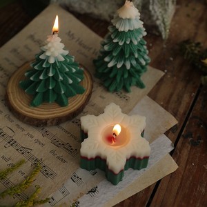 圣诞礼物圣诞树雪花香薰蜡烛ins餐厅桌面摆件圣诞节礼品装饰品