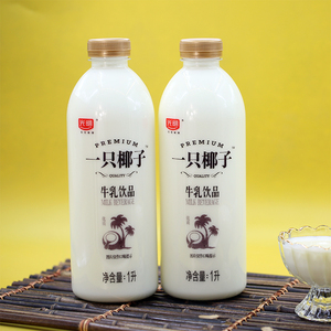 光明一只椰子牛奶牛乳饮品1L椰子椰汁牛奶饮料整箱