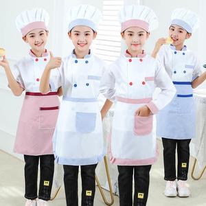 儿童厨师服幼儿演出服小孩游戏职业服装表演少儿童围裙角色扮演服