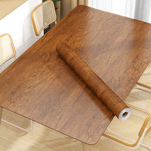 木纹桌面贴纸防水自粘墙纸书桌餐桌子贴膜防潮茶几桌贴纸翻新家具