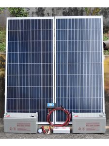 太阳能发电机家用220V全套小型户外野外光伏板发电系统离网1000W