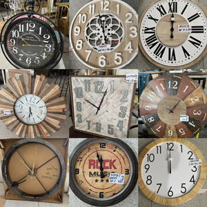 很多款外贸挂钟 美式壁挂装饰钟表 出口原单 太阳机芯