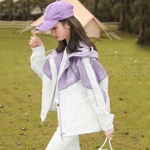 韩系女童外套2024新款春季韩版12-15岁儿童中大童女孩童装运动风