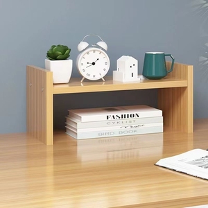 实木桌面收纳柜木柜桌面置物架多层组合书架宿舍办公文件简易化妆