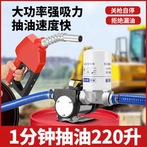 叶古电动抽油泵正反转12v24v220v柴油泵加油抽油机自吸泵加油神器