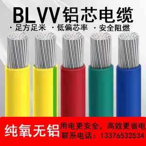 双皮铝线家用国标BLVV双塑10 16 25  95 120 240平方电线电缆户外