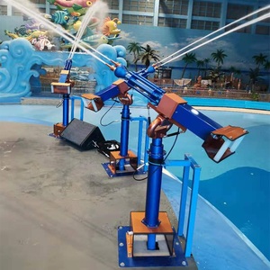 厂家水上乐园设备304不锈钢加特林水枪网红泳池互动喷水设备定制