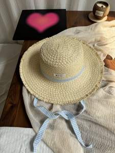 法式草帽海边女夏新款遮阳大帽檐防晒帽沙滩帽子高级感旅游度假风