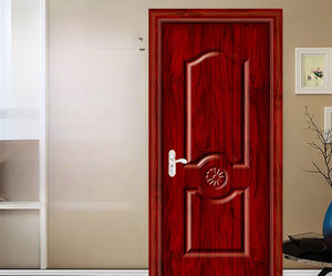 卧室门套装门实木复合门房间门室内门强化门家用隔音木门白枫(单