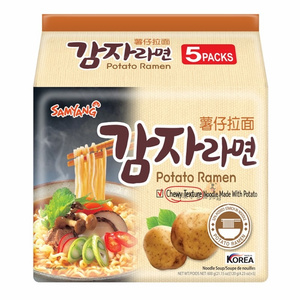 香港代购韩国进口SAMYANG三养薯仔拉面120g×5包装 速食方便面