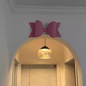 蝴蝶结装饰墙上粉色少女心创意立体超大女生卧室房间布置墙贴装扮