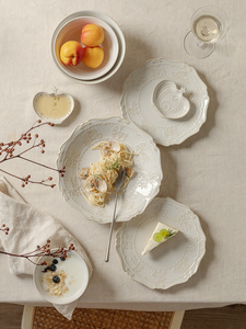 ZARA HOME盘子菜盘家用ins风高颜值陶瓷碗复古一人食餐具法式欧式