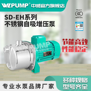 SD-750EH中威泵业WLPUMP家用不锈钢自吸深井泵全自动增压泵抽水泵