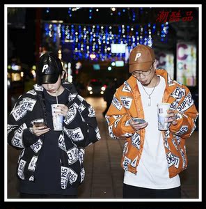 supreme license puffy plate jacket车牌羽绒服外套车照男女棉服