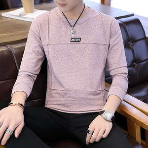 同款哥弟青少年长袖t恤男学生圆领潮牌体恤衫男装上衣休闲打底衫
