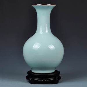 中式景德镇冰裂陶瓷花瓶梅瓶仿古瓷器裂纹釉现代时尚工艺品摆件设