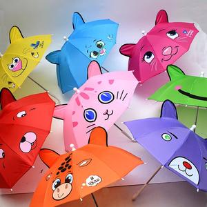 雨伞1-2-3-4岁宝宝迷你小伞婴儿童女小童超轻卡通玩具童伞幼儿园