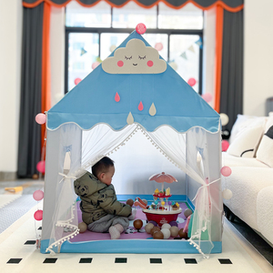 家用儿童小帐篷室内女孩公主游戏屋宝宝玩具屋女童生日礼物城堡房