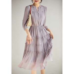 Elegant Smoked Purple French Style Romantic Spring and Summe