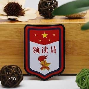 新款牌子红色宝宝学生值日生袖章领读员挂牌印制队长值周生语文课