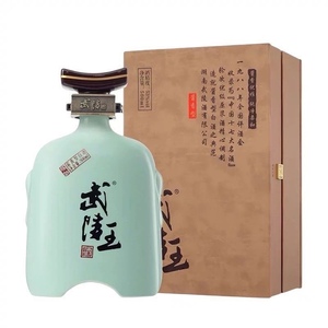 【湖南名酒】武陵王 53度红高粱大曲坤沙酱香型白酒500ml 单瓶