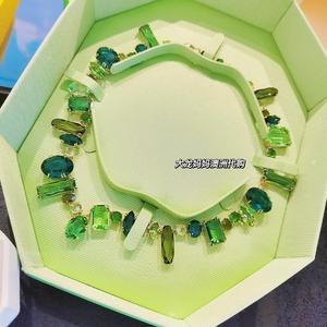 澳洲直邮施华洛世奇新款Gema绿色仿水晶璀璨时尚女项链5613735