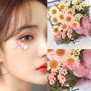 儿童眼妆贴花网红拍照干花贴脸花朵妆容新娘造型脸部装饰创意