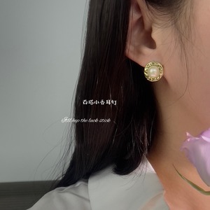 阿吉豆珍珠耳饰女耳环2024新款爆款耳钉高级感优雅柔美时尚A1293