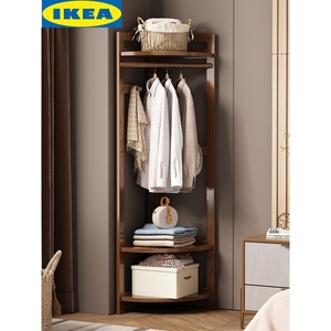 IKEA宜家转角衣帽架落地室内挂衣架经济型简易衣柜小型衣服置物架