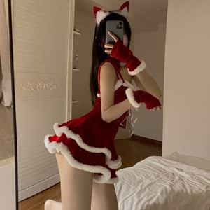 性感新年圣诞节战袍猫兔女郎cosplay衣纯欲情侣角色扮演制服炮冬