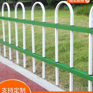 园林学校篱笆围挡安全栏杆彩钢户外锌钢草坪护栏杭州学校园加厚门