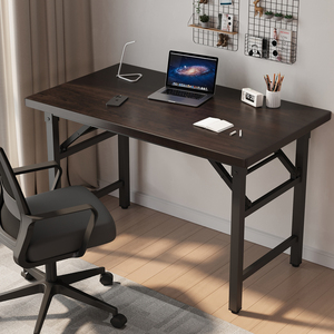 可折叠电脑桌台式书桌办公桌简易小桌子出租屋卧室家用学生写字桌