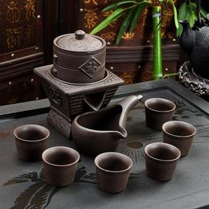 蒸蒸日上紫砂时来运转石磨自动茶具懒人茶具不烫手厂家特价清仓