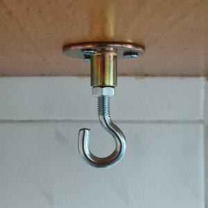 不锈钢吊扇挂钩免打孔铁钩小吊钩强力承重悬挂蚊帐钩风扇钩子长.